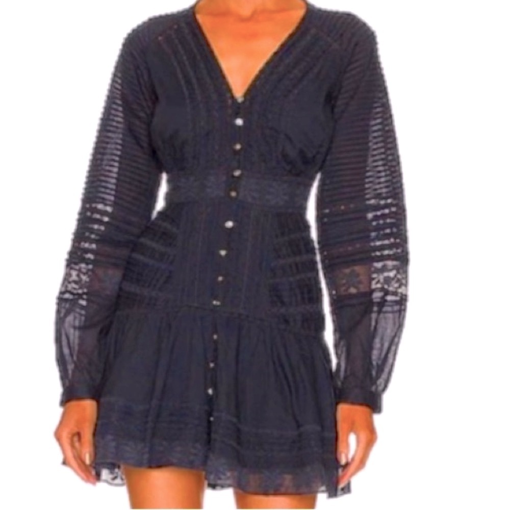 NWT Veronica Beard Addilyn Ink Blue Dress - Sz 8